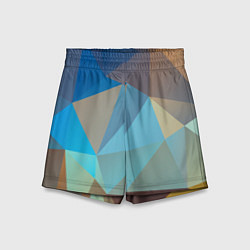 Шорты детские Детальные выпуклые фигуры, цвет: 3D-принт