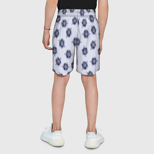 Детские шорты Многоугольник и линии / 3D-принт – фото 4