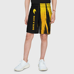 Шорты детские Date A Live - gold gradient: по-вертикали, цвет: 3D-принт — фото 2