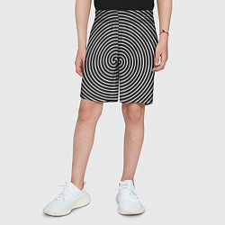 Шорты детские Оптическая спираль, цвет: 3D-принт — фото 2