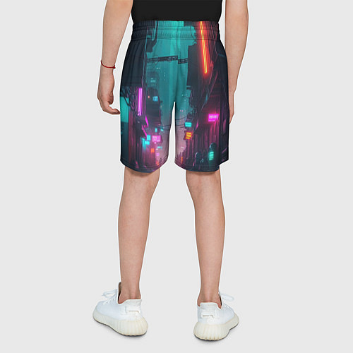 Детские шорты Уличные задворки / 3D-принт – фото 4