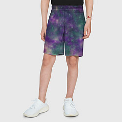 Шорты детские Космос День и ночь, цвет: 3D-принт — фото 2