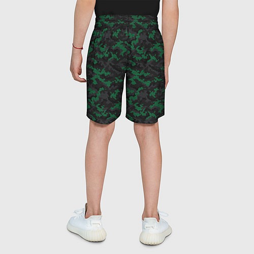 Детские шорты Точечный камуфляжный узор Spot camouflage pattern / 3D-принт – фото 4