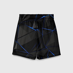 Шорты детские Black blue style, цвет: 3D-принт