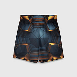 Шорты детские Объемные полигоны, цвет: 3D-принт