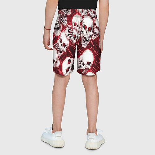 Детские шорты Черепа киберпанк / 3D-принт – фото 4