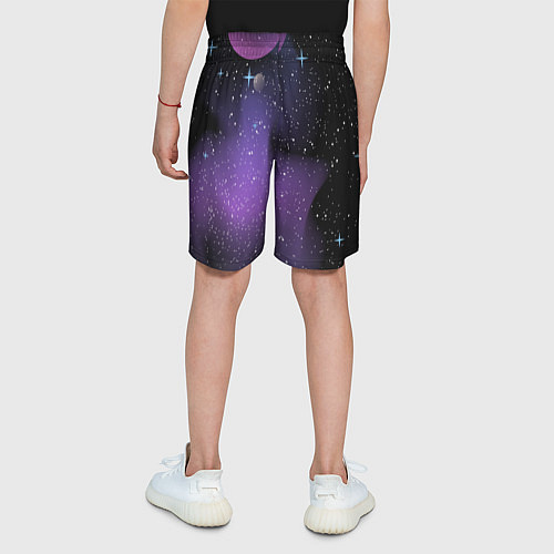 Детские шорты Фон космоса звёздное небо / 3D-принт – фото 4
