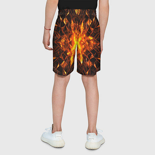 Детские шорты Огненная абстракция / 3D-принт – фото 4
