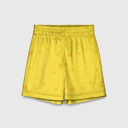 Шорты детские Желтый сыр, цвет: 3D-принт