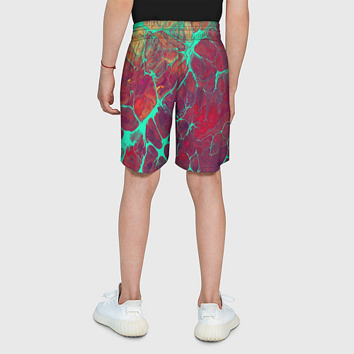 Детские шорты Нейронные соединения абстракция / 3D-принт – фото 4