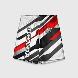 Шорты детские Honda - red and white, цвет: 3D-принт