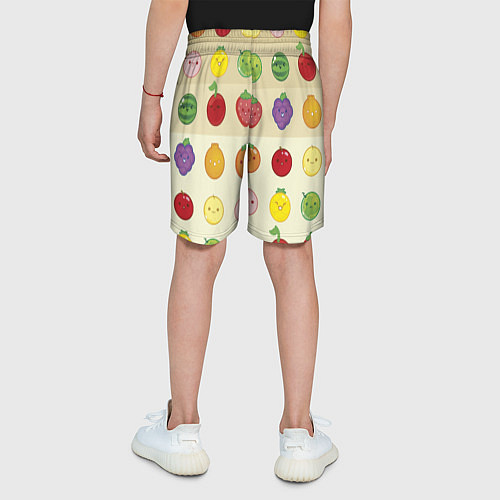 Детские шорты Фрукты паттерн - suika game / 3D-принт – фото 4