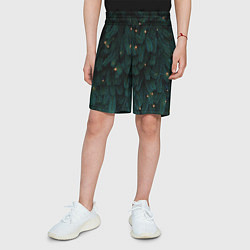 Шорты детские Ёлка и гирлянды, цвет: 3D-принт — фото 2