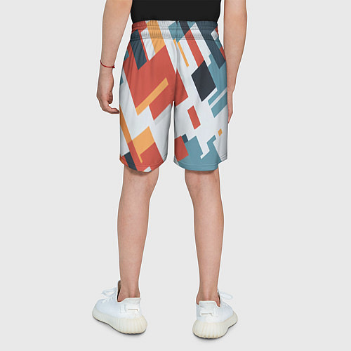 Детские шорты Геометрический узор - нейросеть / 3D-принт – фото 4