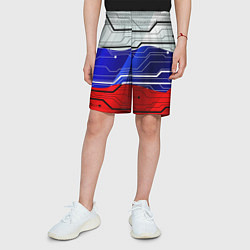 Шорты детские Символика: русский хакер, цвет: 3D-принт — фото 2