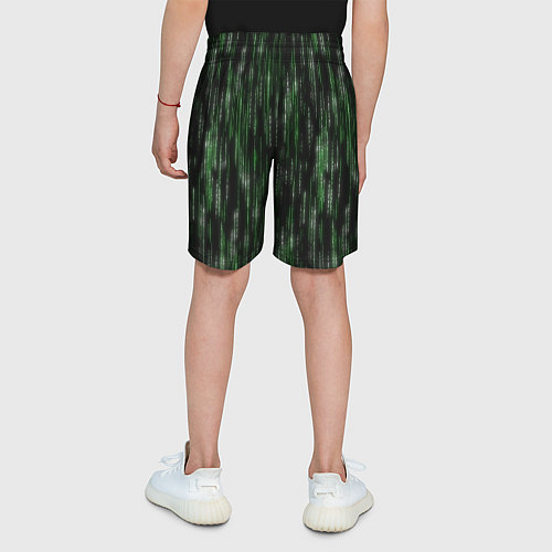 Детские шорты Матричный паттерн / 3D-принт – фото 4