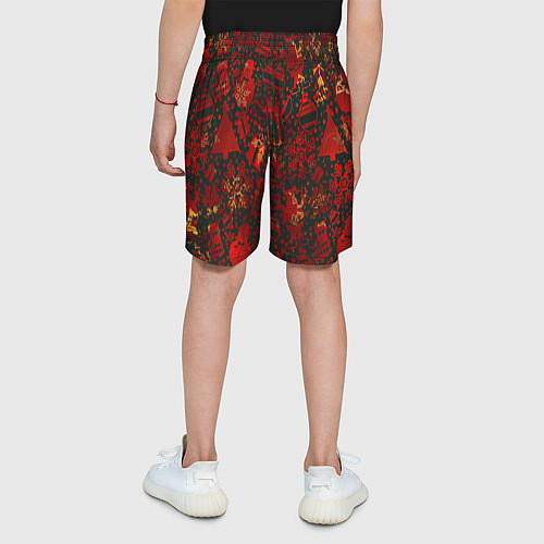 Детские шорты Ёлочные игрушки и ёлки / 3D-принт – фото 4