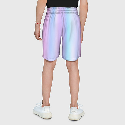 Детские шорты Градиент матовый светлый / 3D-принт – фото 4