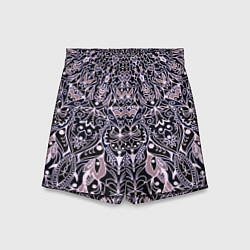 Шорты детские Мандала сине-розовый, цвет: 3D-принт