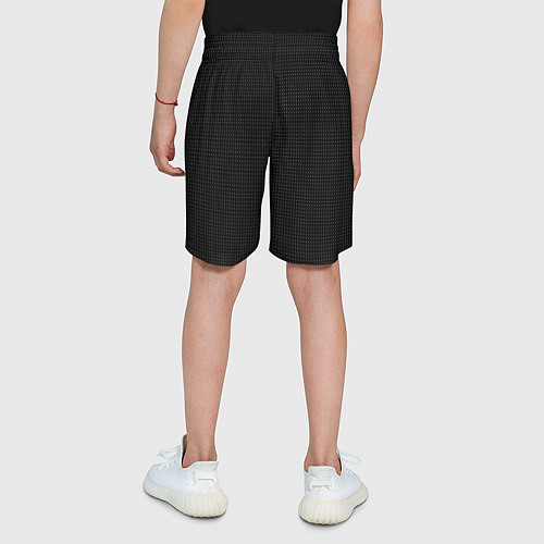 Детские шорты Чёрный в мелкую точку / 3D-принт – фото 4