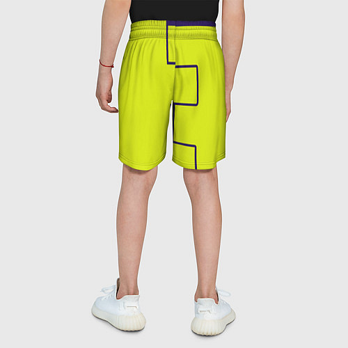 Детские шорты Fortnite logo yellow game / 3D-принт – фото 4