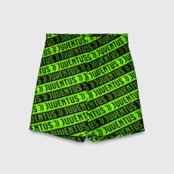 Шорты детские Juventus green pattern sport, цвет: 3D-принт