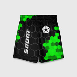 Детские шорты Jeep green sport hexagon