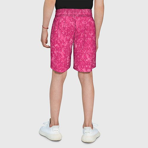 Детские шорты Яркий розовый абстракция / 3D-принт – фото 4