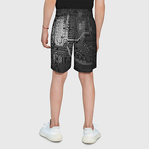 Детские шорты Микросхема плата / 3D-принт – фото 4