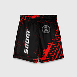 Детские шорты Saab red sport tires