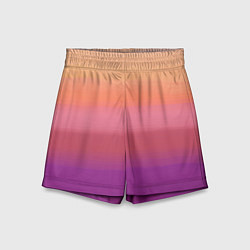 Детские шорты Абстракция градиент на закате дня