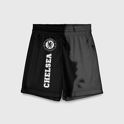 Детские шорты Chelsea sport на темном фоне по-вертикали
