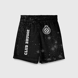 Детские шорты Club Brugge sport на темном фоне вертикально