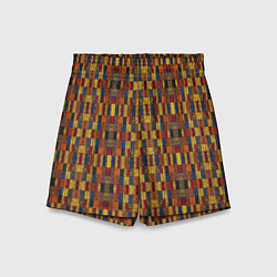Шорты детские Африканский геометрический узор-паттерн, цвет: 3D-принт