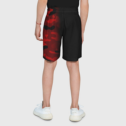 Детские шорты Герб РФ камуфляжная тексткура / 3D-принт – фото 4