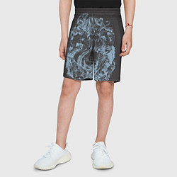 Шорты детские Клинок рассекающий демонов Незуко рябь, цвет: 3D-принт — фото 2
