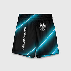 Детские шорты Leeds United неоновые лампы