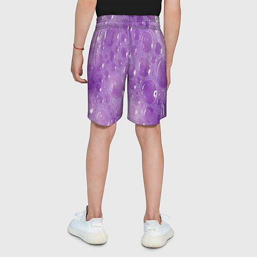 Детские шорты Фиолетовая пена / 3D-принт – фото 4