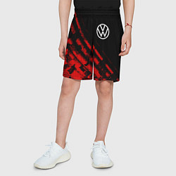Шорты детские Volkswagen sport grunge, цвет: 3D-принт — фото 2