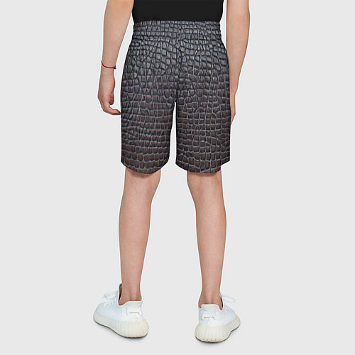Детские шорты Крашеная кожа - текстура / 3D-принт – фото 4