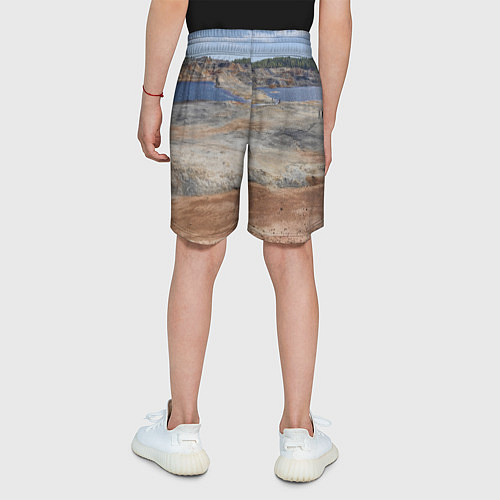 Детские шорты Карьер Уральский марс / 3D-принт – фото 4