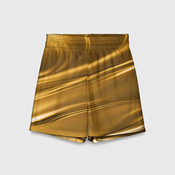Шорты детские Золотой сплав абстрактная текстура, цвет: 3D-принт