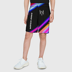 Шорты детские Watch Dogs speed game lights, цвет: 3D-принт — фото 2