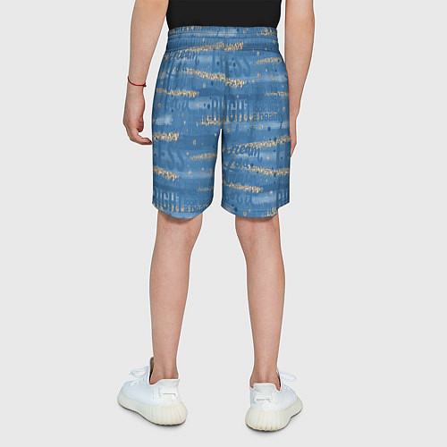 Детские шорты Фитнес графика / 3D-принт – фото 4