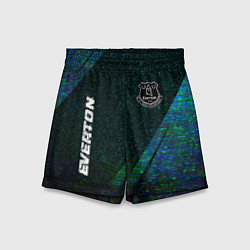 Детские шорты Everton glitch blue