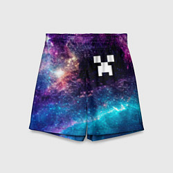 Шорты детские Minecraft space game, цвет: 3D-принт
