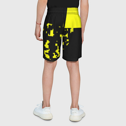 Детские шорты Россия имперский стиль пиксели / 3D-принт – фото 4