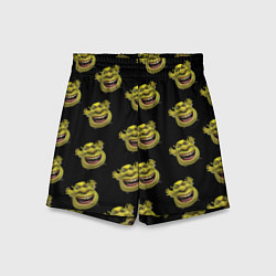 Шорты детские Паттерн - Шрек, цвет: 3D-принт