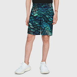 Шорты детские Перламутровая змеиная кожа, цвет: 3D-принт — фото 2