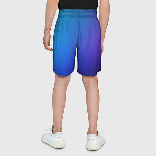 Детские шорты Градиент небесных цветов / 3D-принт – фото 4